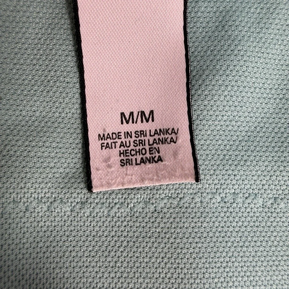 Victoria's‎ Secret M Medium Bralette Bra Light Blue Floral Lace Sheer Mesh Sexy